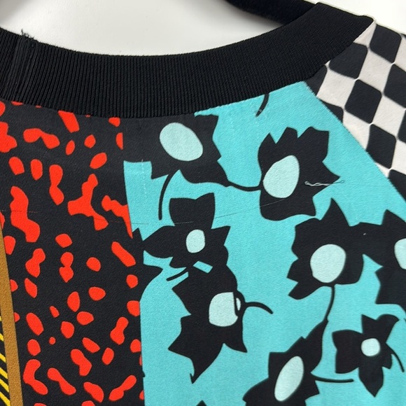 Alice + Olivia Jetti Raglan Sweatshirt Dress Multicolor - Size XS - Picture 12 of 13